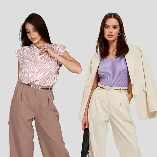 Miniatura 7 de JASGOOD Cinturón de cuero delgado para mujer, cinturones de cintura fina para vestidos de hasta 37 pulgadas con hebilla dorada, paquete de 2