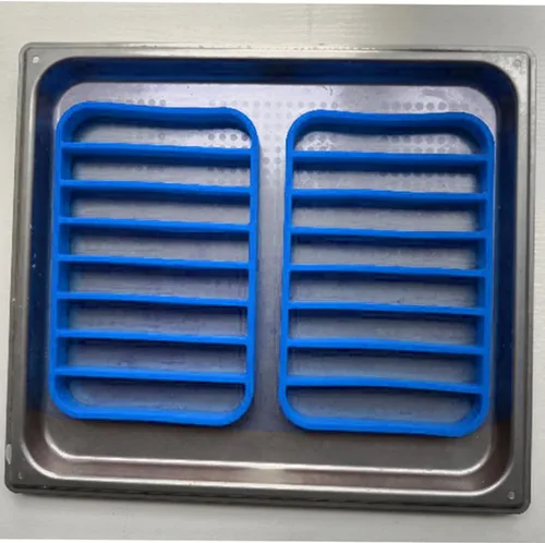 Miniatura 7 de Paquete de 2 estantes de silicona para asar antiadherentes, fáciles de limpiar, para cocinar, hornear y cocinar al vapor (paquete de 2)