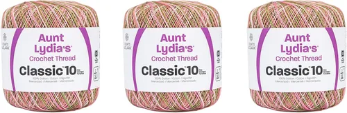 Miniatura 34 de Aunt Lydia Classic Crochet - 3 unidades de 350y/1,049.9 ft - Natural