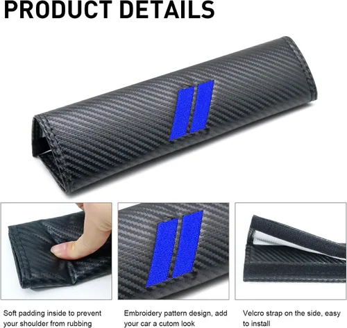 Miniatura 3 de para Challenger Fundas para Cinturón de Seguridad, Almohadillas para Cinturón de Seguridad para Charger, Accesorios para Dodge, Fundas para Cinturón