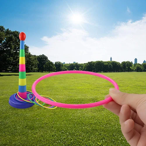Miniatura 5 de TCOTBE Juego de juegos, para niños, fiesta de cumpleaños, suministros de juegos para interiores y exteriores, juegos de lanzamiento de plástico