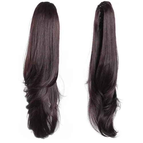 Miniatura 236 de Extensiones de cola de caballo de cabello rubio, extensiones de cola de caballo para mujer, pinza de extensiones de cabello rizado de 12 pulgadas