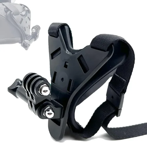 Soporte de correa de barbilla para casco de motocicleta para GoPro Footage/POV estable, kit de accesorios para GoPro Hero 13 12 11 10 9 8 7 6 5