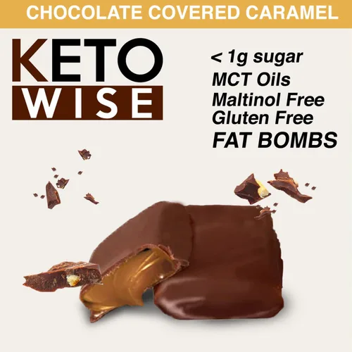 Miniatura 5 de Keto Wise Fat Bombs - Hecho con aceite MCT que contiene chocolate, bajo en grasa, bajo en carbohidratos y apto para dieta cetogénica, 0.28 oz