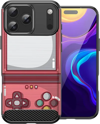 Miniatura 18 de CasesOnDeck - Funda compatible con Apple iPhone 17 Pro Max, diseño de TPU con patrón pictórico, flexible, delgada y elegante (casete retro)