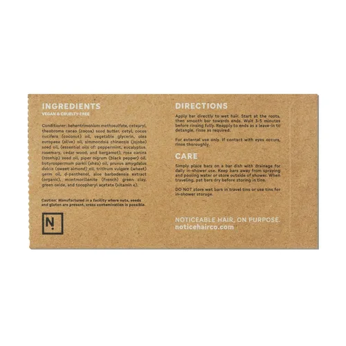 Miniatura 6 de NOT!CE Hair Co. The Stimulator Conditioner Bar - engrosamiento cabello graso y fino