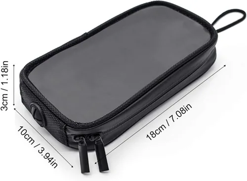 Miniatura 7 de Naysku Bolsa de tanque de motocicleta, soporte magnético para teléfono con conector para auriculares, bolsa transparente para tanque, bolsa