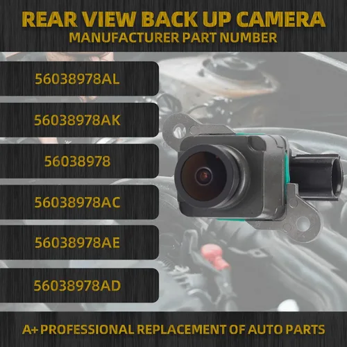 Miniatura 2 de Dasbecan Cámara de respaldo 56038978AL Cámara de visión trasera compatible con Dodge Ram 1500 2500 3500 4500 5500 Park Assist 2013-2017
