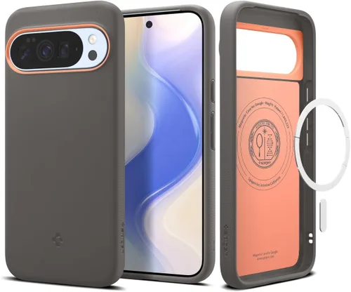Miniatura 11 de Spigen para Pixel 9a, Funda Nano Pop MagFit (2025) [Compatible con accesorios MagSafe] - Negro y sésamo (2025)