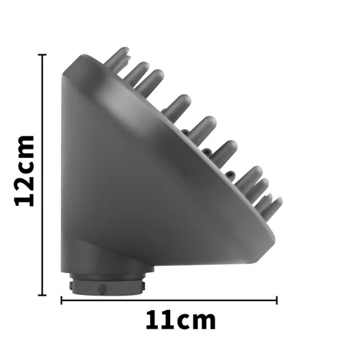 Miniatura 7 de Accesorio difusor mejorado para Dyson Airwrap Styler - Se convierte en boquilla difusora de secador de pelo, 973365-01, gris