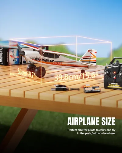 Miniatura 6 de VOLANTEXRC Avión RC de 4 canales TrainStar 500mm, avión de control remoto sin escobillas Fighter RTF con giroscopio de 6 ejes, 3 modos y acrobacias