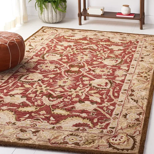 Miniatura 10 de SAFAVIEH Antiquity Collection - Alfombra decorativa de 3 x 5 pies, color marfil y beige, hecha a mano, lana tradicional, ideal para zonas de alto