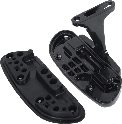 Miniatura 7 de XMT-MOTO Kit de estribo y montaje para pasajeros estilo Streamliner con estriberas ajustables en ángulo corto para Harley Davidson Touring modelos