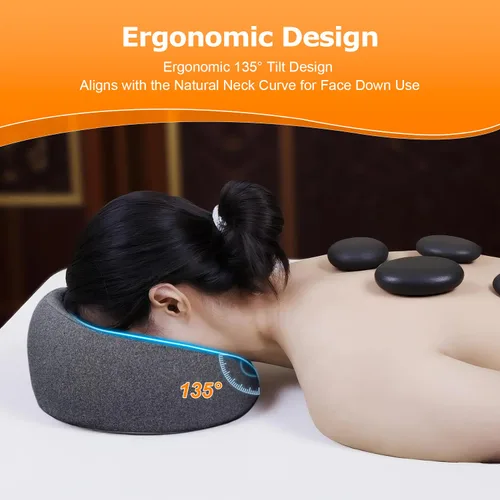 Miniatura 9 de Reposacabezas de masaje facial para cama, almohada boca abajo, masaje para dormir, almohada BBL después de la cirugía, recuperación posterior a