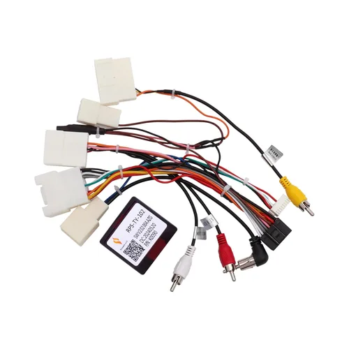 Arnés de cableado estéreo de automóvil de 16 pines con caja Canbus para Toyota Camry RAV4 Corolla Tundra Highlander, compatible con amplificador JBL