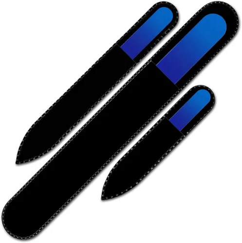 Miniatura 2 de Mont Bleu - Lima de uñas de cristal de alta calidad, juego de 3 limas de uñas de cristal en bolsa, regalos hechos a mano, las mejores limas de uñas