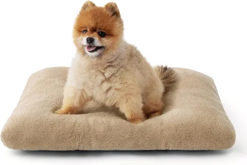 Miniatura 10 de Bedsure - Cama XXL lavable para perros para jaula, almohada gigante de felpa suave para mascotas, cojín para cama de perrera con base Gris