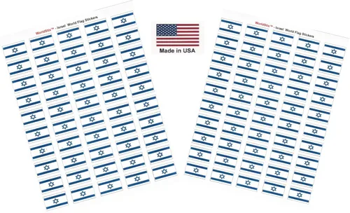 Miniatura 83 de 100 calcomanías de la bandera de Alaska; 1.5" x 1" hechas en Estados Unidos, calcomanías autoadhesivas de la bandera del estado para álbumes