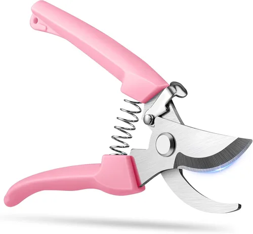 Flower Scissors, Flower Shears High Strength Steel Sharp, Ergonomic Handle Pruning Shears for Gardening, Lightweight Garden Scissors, 1-inch Cut