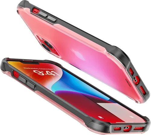 Miniatura 4 de Phone REBEL - Funda transparente para iPhone 14 Plus [Serie esmerilada Gen-4], textura mate translúcida, no se pone amarilla, protectores a prueba