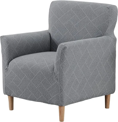 Miniatura 82 de Fundas de jacquard para sillón de banquete, fundas suaves para sillón, fundas elásticas de 1 pieza para sala de estar, funda antideslizante