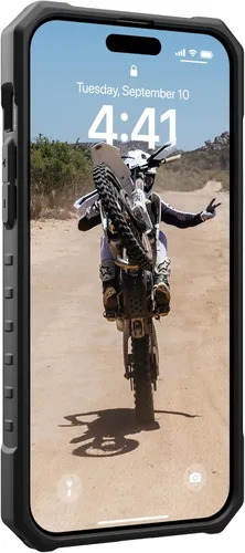 Miniatura 8 de URBAN ARMOR GEAR UAG Funda [Versión Actualizada] Compatible con iPhone 15 Pro 6.1" Pathfinder Transparente Ceniza/Negro Imán Integrado Compatible