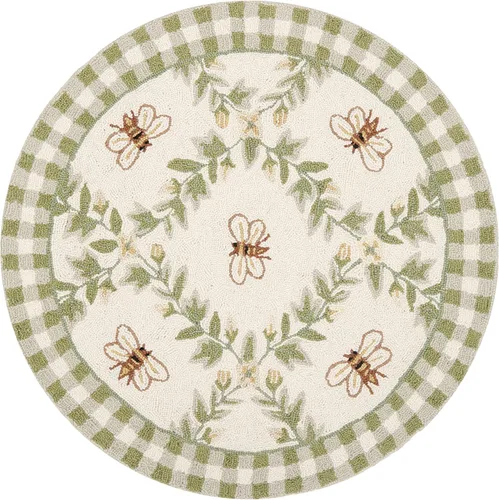 Miniatura 29 de SAFAVIEH Chelsea Collection - Alfombra decorativa de 1 pies 8 pulgadas x 2 pies 6 pulgadas, color negro, lana de campo francesa enganchada a mano