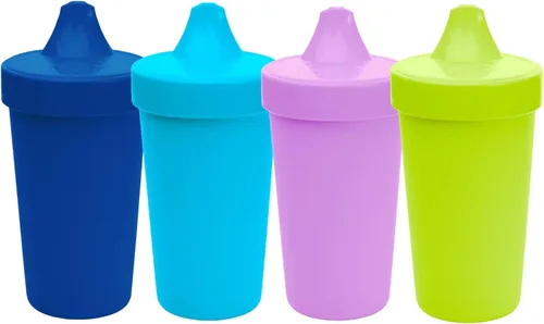 Miniatura 17 de Re-Play - Vasos con tapa y boquilla de 10 oz., hechos en EE.UU. para niños pequeños de 1 año en adelante, a prueba de derrames, aptos