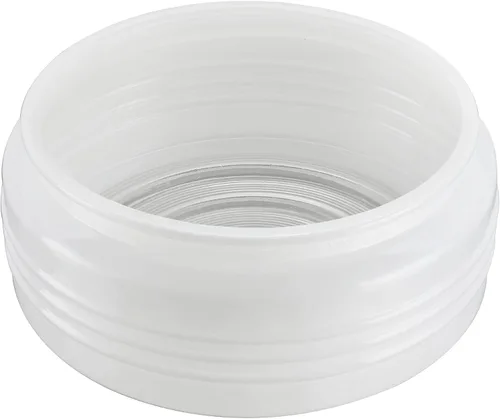 Miniatura 3 de Aspen Creative 25014-60-1, Pantalla de tambor de vidrio blanco y transparente para pasillos, armarios, cocina y baño, tamaño: 8-1/2" D x 4" H