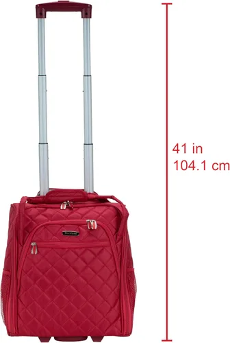 Miniatura 2 de Rockland Melrose - Maleta con ruedas, de porte vertical, para caber debajo del asiento, Rojo), BF31-RED