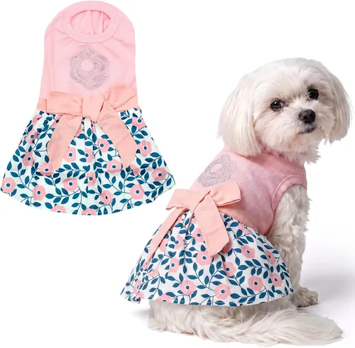 Miniatura 32 de Parisian Pet Chambray - Vestido para perro - Ligero sin mangas para perro, niña, talla XS Chambray en general