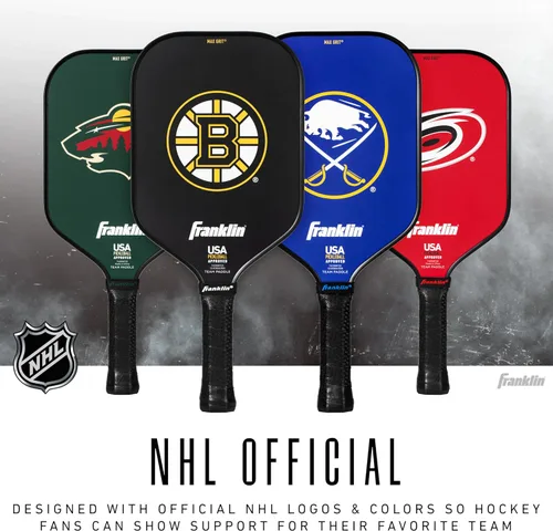 Miniatura 8 de Franklin Sports Palas de pickleball del equipo de la NHL – Palas oficiales de pickleball con el logotipo del equipo de hockey de la NHL – Signature