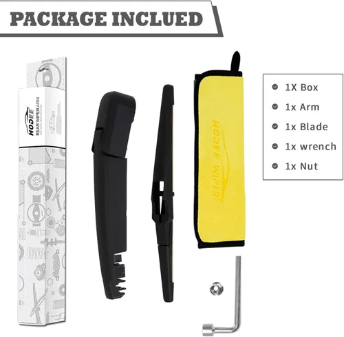 Miniatura 6 de Juego de tuercas para brazo de limpiaparabrisas trasero de repuesto para Chevrolet Chevy Spark 2016-2022, conjunto de accesorios de cubierta