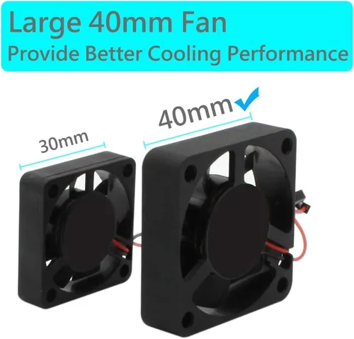 Miniatura 8 de iUniker Funda para Raspberry Pi 4, carcasa ABS Pi 4 con ventilador de refrigeración, disipador de calor Pi 4, cubierta superior extraíble simple