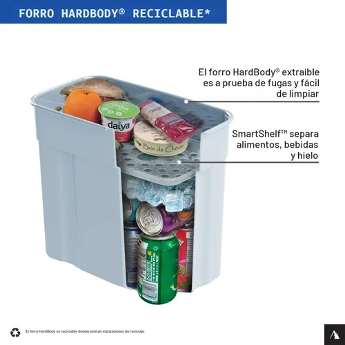 Miniatura 4 de Titan by Arctic Zone Deep Freeze Cooler - Enfriador de cuerpo duro sin cremallera, aislamiento de congelación profunda, forro de cuerpo duro