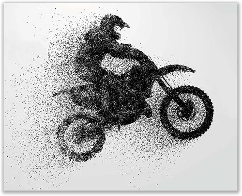 Miniatura 6 de Summit Designs Motocross - Regalos de motocross, decoración para pared de dormitorio, carteles para pared, decoración de motocross, arte, arte