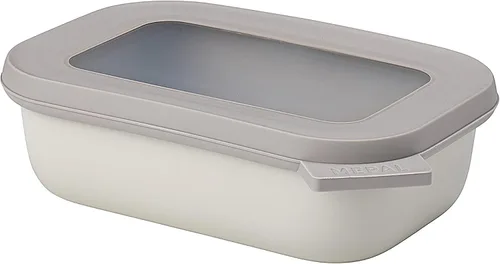 Miniatura 37 de Mepal Cirqula - Recipiente circular rectangular para almacenar y servir alimentos con tapas transparentes, perfecto para preparación de alimentos