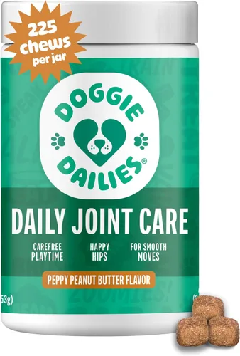 Miniatura 12 de Doggie Dailies, suplemento para cadera y articulaciones para perros, glucosamina y condroitina, masticables premium para cadera y articulaciones