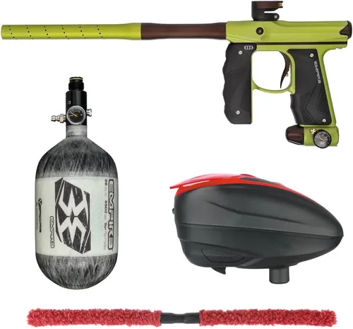Miniatura 8 de Action Village Empire Mini GS TP Contender Kit de pistola de paintball con tanque 68/4500 Negro Polvo/Negro Polvo