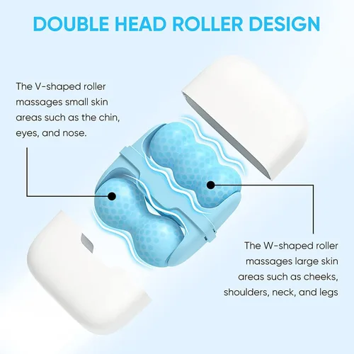 Miniatura 3 de Rodillo de hielo para cara y ojos, mini rodillo facial portátil para el cuidado personal de la piel con rodillo 2 en 1 y funda de transporte