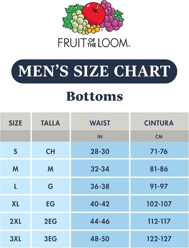 Miniatura 4 de Fruit of the Loom Ropa interior ligera de mezcla de algodón para hombre