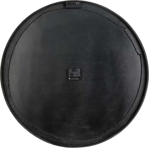 Miniatura 4 de Glitzhome Reloj de pared enorme de 28 pulgadas, elegante reloj negro envejecido, reloj de madera rústico antiguo, silencioso, sin tictac, funciona