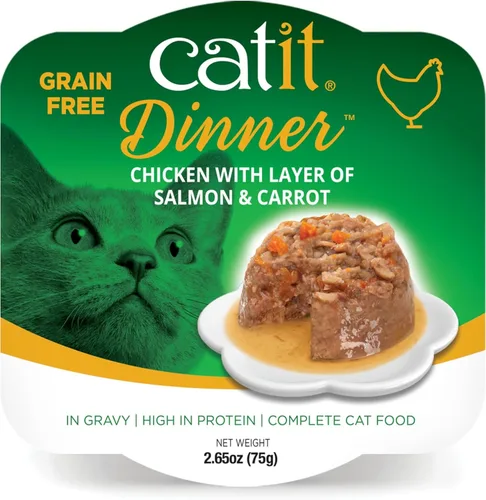 Miniatura 7 de Catit Cena de pollo con atún y col rizada: comida húmeda hidratante y saludable para gatos de todas las edades