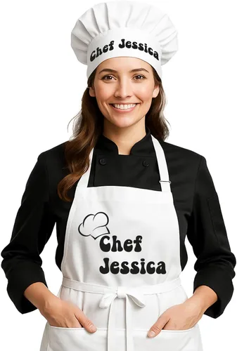 Miniatura 2 de Delantal de chef personalizado, regalo personalizado para papá o mamá, regalo personalizado para novio, marido, hermano, esposa, regalos