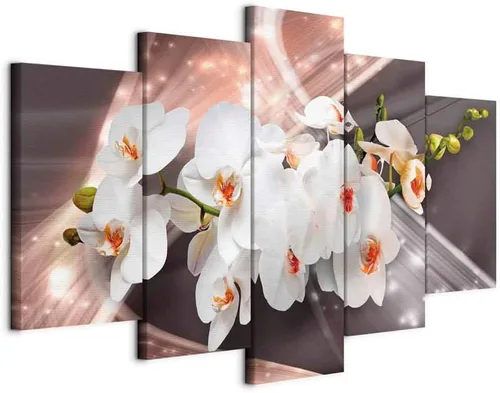 Miniatura 27 de Lienzo decorativo con impresión artística de diseño de orquídea de Artgeist Orquídea #01