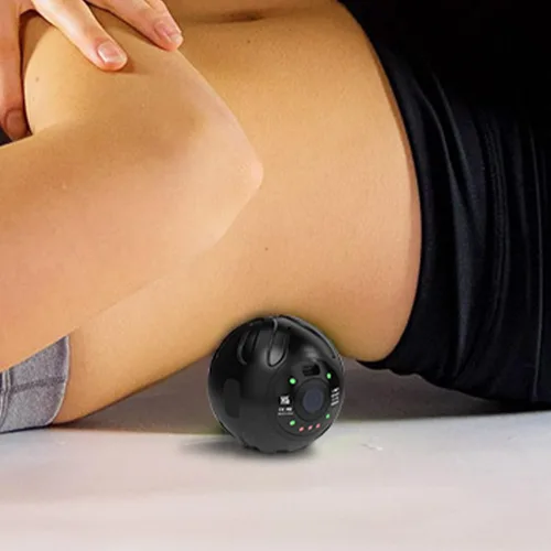 Miniatura 3 de Master Massage Clinton - Pelota de masaje de vibración ligera con 5 velocidades de nivel para masaje de múltiples piezas, color negro