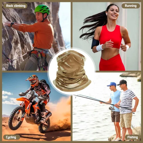 Miniatura 4 de 8 unidades de polaina de cuello refrescante para hombres y mujeres Gator Bandana cara bufanda cubierta pesca motocicleta transpirable protección