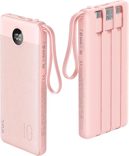 Miniatura 11 de VRURC Cargador Portátil, Banco de Energía Delgado de 22.5W Carga Rápida, Cargador de Teléfono Portátil USB C de 10000mAh, Paquete de Batería