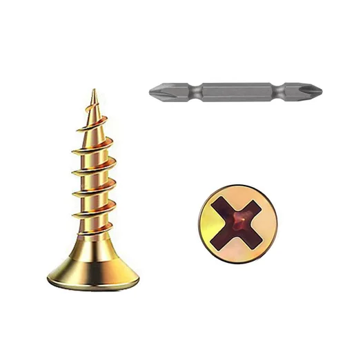 Miniatura 12 de Wensilon (385 piezas) Tornillos de cabeza plana negros para madera, tornillos autorroscantes de cabeza plana para metal rápido, equipados con kit