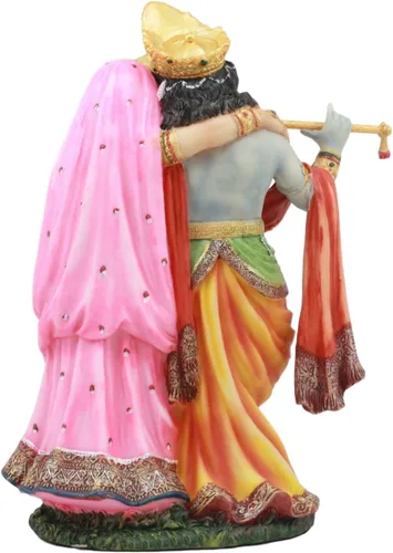 Miniatura 4 de Ebros Gift Estatua védica hindú de Radha y Krishna de la Ilustración oriental de 8 pulgadas de alto Avatar de Vishnu y Shakti Dioses Amor Divino